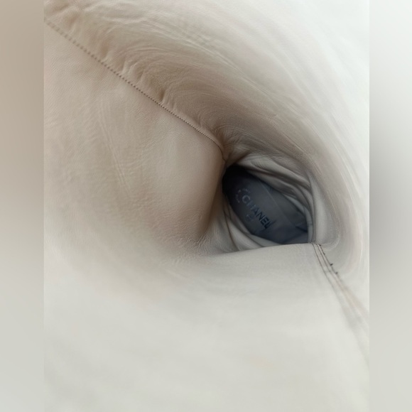 Chanel brown leather camel caramel heeled boots pull on 38.5 with dustbags only - Picture 11 of 16